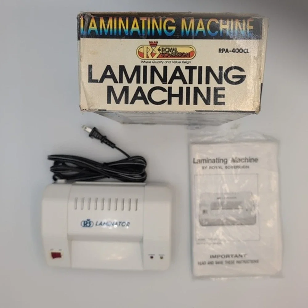Laminating Machine RPA-400CL 1993 Protects & Preserves w/ Sheets - Laminator Vtg